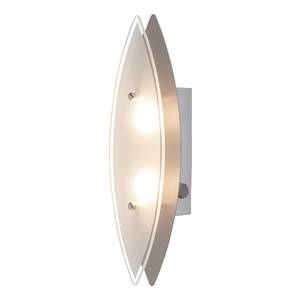 Lampade da parete e soffitto Oval Metallo/Vetro argento 2 luci