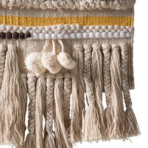 Wandbehang Chaves II Baumwollstoff - Beige / Gelb