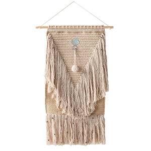 Wandbehang Chaves III Baumwollstoff - Beige