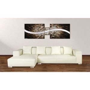 Clear River stretched canvas art 100% Handgeschilderd - 180x60cm