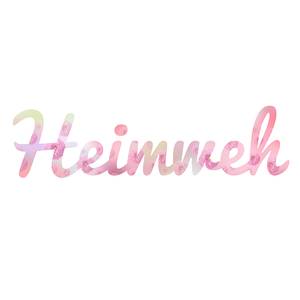 Wandobjekt Heimweh Multicolor - Weiß - Kunststoff - 17 x 68 x 0.9 cm