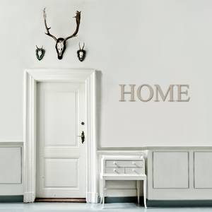 Wandobjekt Home taupe Big Caslon Multicolor - Weiß - Kunststoff - 23 x 93 x 0.9 cm