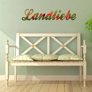 Wandafbeelding Landliebe Meerkleurig - Wit - Plastic - 25 x 118 x 0.9 cm