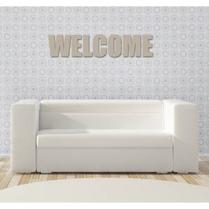 Wandobjekt Welcome taupe Impact Multicolor - Weiß - Kunststoff - 26 x 118 x 0.9 cm