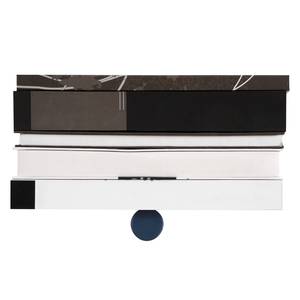 Wandboard (2er Set)  Clomeo Birke massiv - Blau / Schwarz