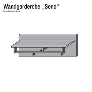 Wandgarderobe Calm San Remo eikenhouten look