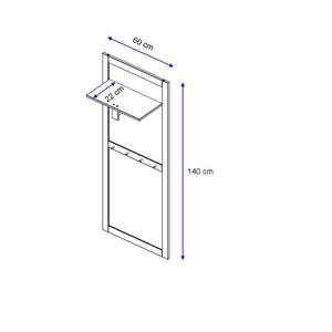 Wandgarderobe Enrik Kiefer massiv - Havanna