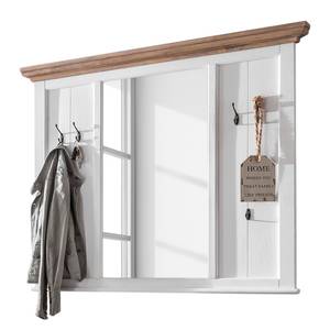 Wandgarderobe Springdale deels massief lindehout - mat wit