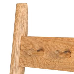 Appendiabiti a parete Why Wood Parzialmente in legno massello di quercia - Bianco/Quercia chiara
