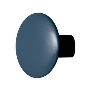 Wandhaken Button (2er-Set) Bouleau massif - Blau - Breite: 10 cm