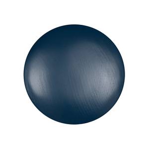 Wandhaken Button (2-delige set) massief berkenhout - Blauw - Breedte: 10 cm