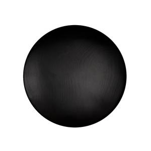 Wandhaken Button (2-delige set) massief berkenhout - Zwart - Breedte: 10 cm