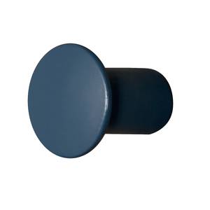 Wandhaken Button (2er-Set) Birke massiv - Blau - Breite: 6 cm