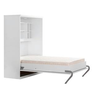 Lit mural KiYDOO Blanc - 140 x 205 cm - Matelas de mousse froide