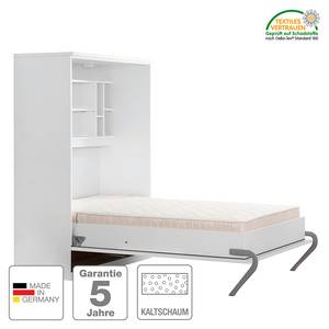 Set camera da letto a scomparsa KiYDOO Bianco - 140 x 205 cm - Materasso in schiuma a freddo