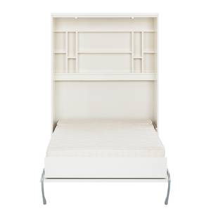 Set camera da letto a scomparsa KiYDOO Bianco - 140 x 205 cm - Materasso in schiuma a freddo
