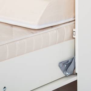 Set camera da letto a scomparsa KiYDOO Bianco - 140 x 205 cm - Materasso in schiuma a freddo