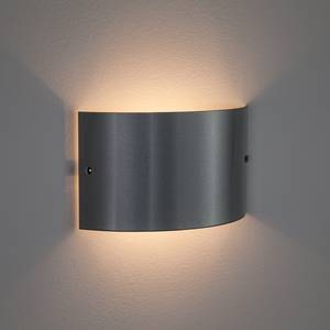 Wandlamp Arizona glas/zilverkleurig metaal - 1 lichtbron