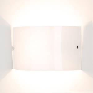 Lampada da parete Arizona Vetro/Metallo - Bianco - 1 luce