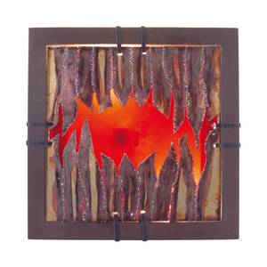 Applique murale Aura Métal / Bois Marron 1 ampoule