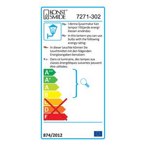 Wandleuchte Barletta Aluminium/Glas - 1-flammig