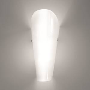 Wandlamp Bloom glas/metaal wit 1 lichtbron