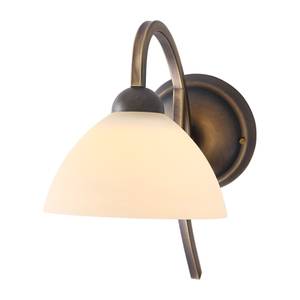 Wandlamp Capri 1 lichtbron gebruind messingkleurig