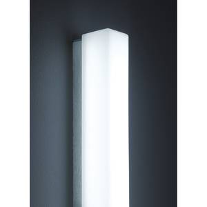LED-Wandleuchte Case Metall Silber & Weiß