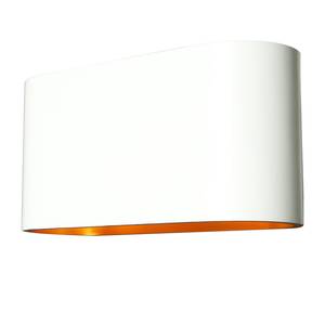 Halogeen-wandlamp Cetus aluminium - 1 lichtbron - Wit