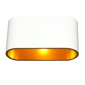 Lampada alogena da parete Cetus alluminio - 1 luce - Bianco
