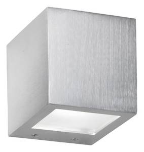 Wandleuchte Cub Aluminium - Silber - 1-flammig