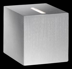 Wandleuchte Cub Aluminium Silber 1-flammig