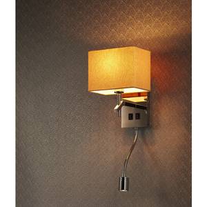 Applique murale Fornax Lin / Acier inoxydable - 2 ampoules