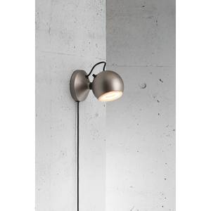 Wandleuchte Globe Metall Silber - 1-flammig