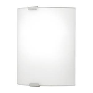 Wandlamp Grafik glas / staal - 1 lichtbron - Breedte: 18 cm