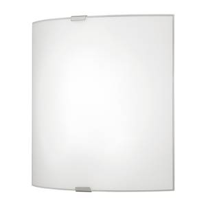 Wandlamp Grafik glas / staal - 1 lichtbron - Breedte: 28 cm