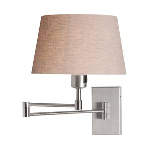 Wandlamp armatuur Gramineus 1 lichtbron mat nikkelkleurig