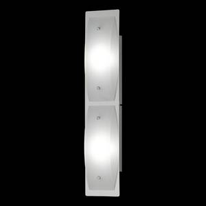 LED-Wandleuchte Liana Metall Silber 2-flammig