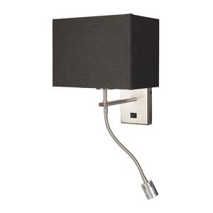 Wandlamp armatuur Louis 2 lichtbronnen mat nikkelkleurig