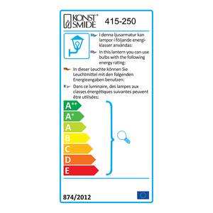 Wandleuchte Mani Aluminium/Glas - 1-flammig