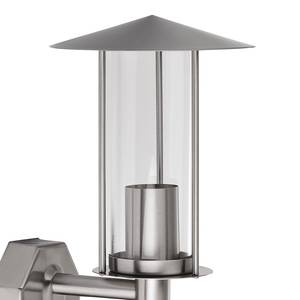 Wandlamp Marc Lantern II glas / roestvrij staal - 1 lichtbron