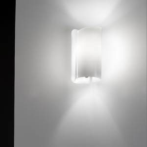 Wandlamp Papiro glas/metaal wit 1 lichtbron