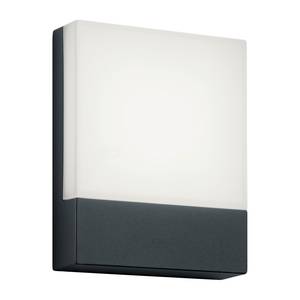 Applique murale LED Pecos Plexiglas / Aluminium - 1 ampoule - Anthracite / Blanc