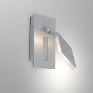 Wandlamp Plaxico metaal/zilverkleurig kunststof 1 lichtbron