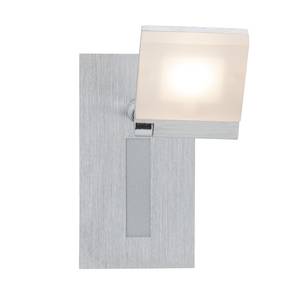 Applique murale Plaxico Métal / Matériau synthétique - Argenté - 1 ampoule