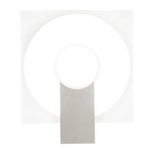 Applique murale Q Verre / Métal - Blanc - 1 ampoule