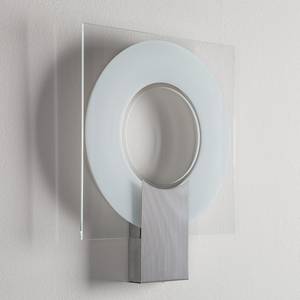 Wandlamp Q glas/metaal - wit - 1 lichtbron