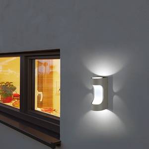 Wandlamp ROC 44 zilverkleurig metaal