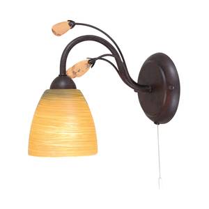 Wandlamp Rustic Flower metaal roestbruin 1 lichtbron