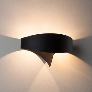 Wandlamp Scudo metaal zwart 2 lichtbronnen